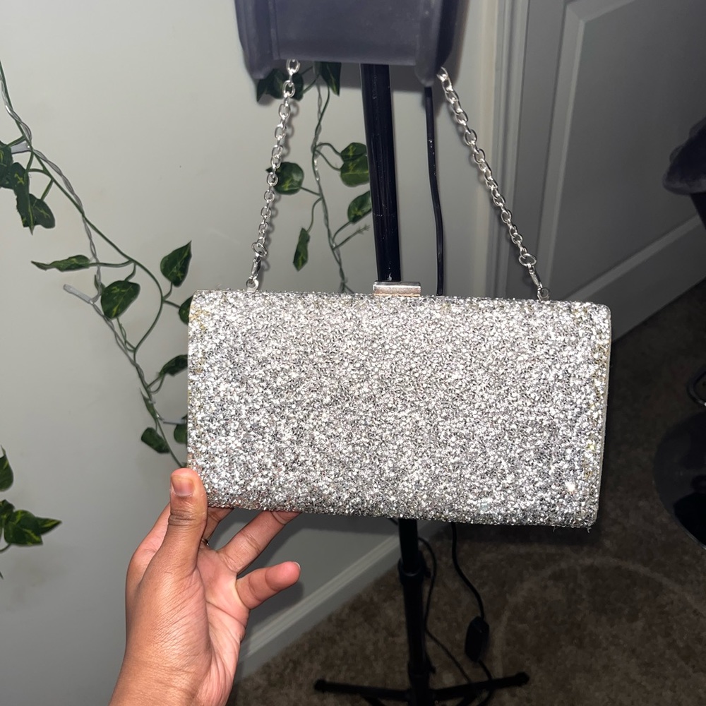 Silver Glittery Hand bag